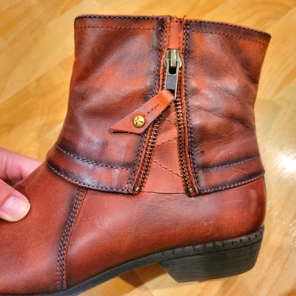Pikolions Women's Leather Zip Ankle Boots Booties Size 38 - Picture 4 of 15